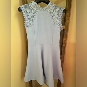 NWT Francesca's Collections Sky Blue Textured Dress